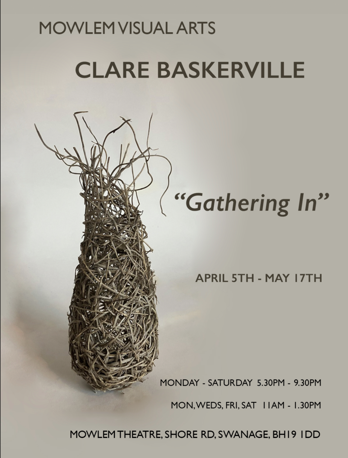 Clare Baskerville Gathering In poster
