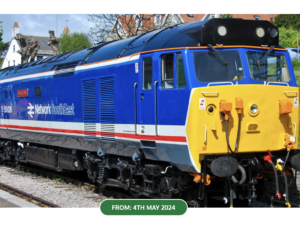 Class 50 driving experience poster - Chris Gallagher / Swanage Railway