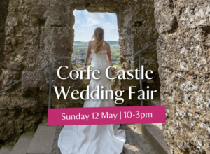 Corfe castle wedding fair poster