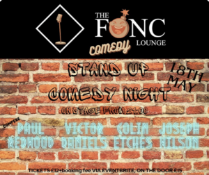 Fonc Lounge comedy night poster