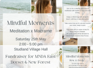 Mindful Moments fundraiser poster