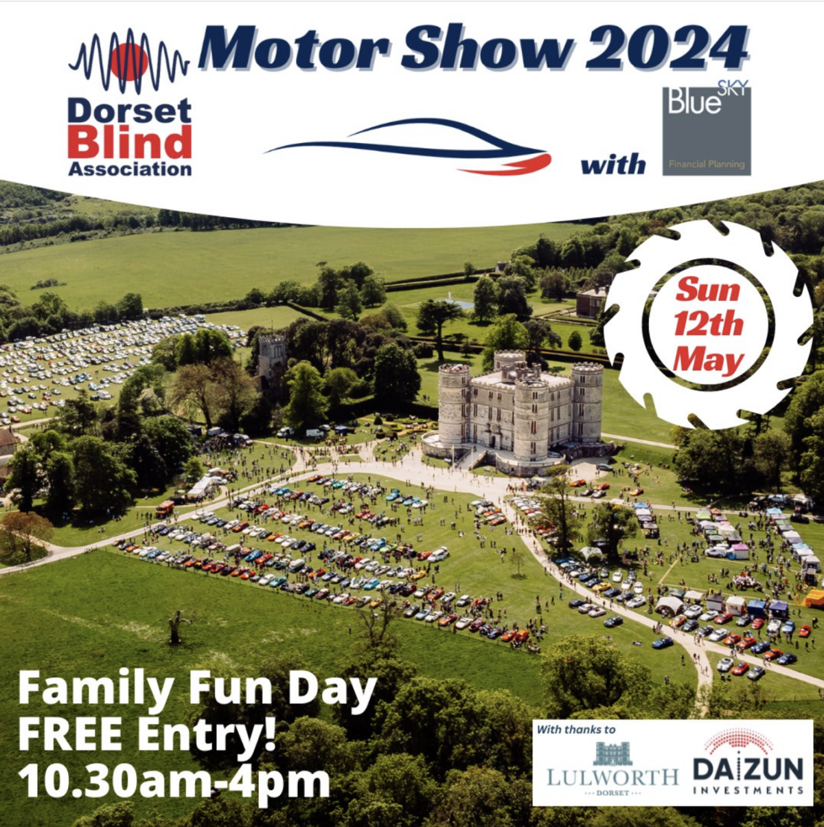Motor Show poster Dorset Blind Association