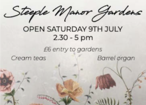 Open Gardens at Steeple Manor poster