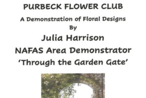 A demonstration of floral designs by Julia Harrison - Purbeck Flower Club