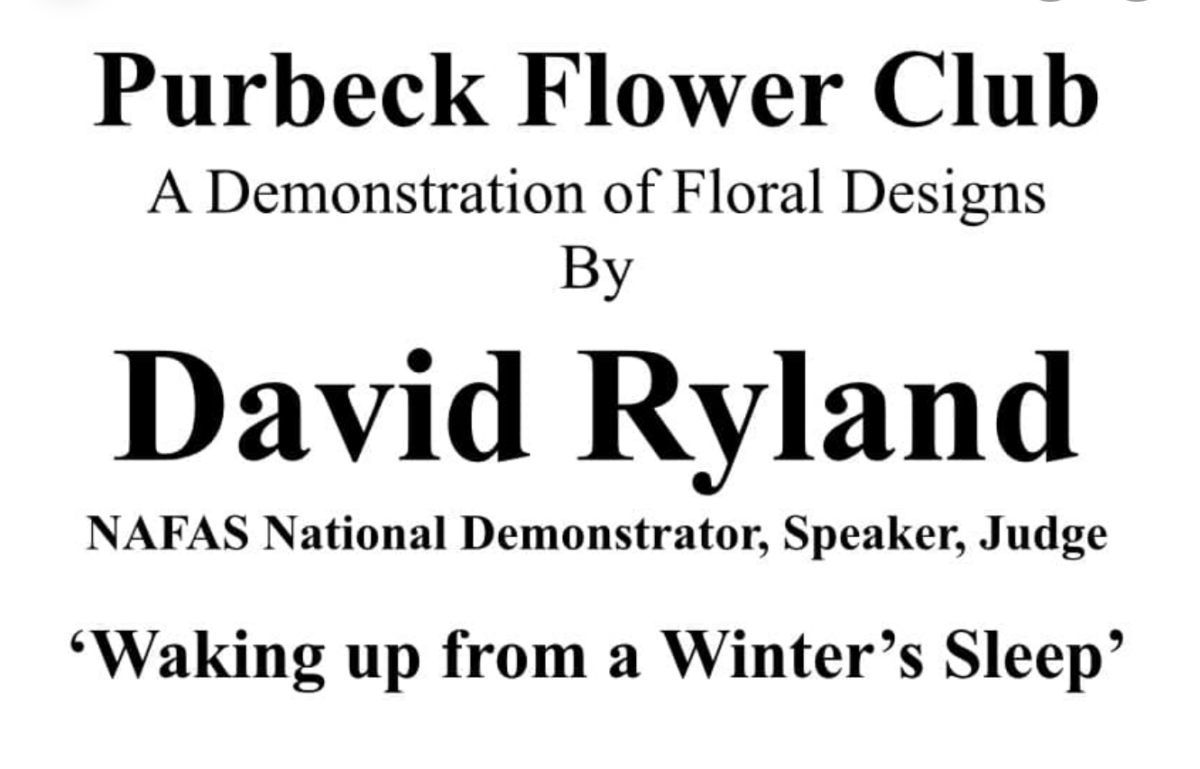 Purbeck Flower Club annual flower demonstration flyer