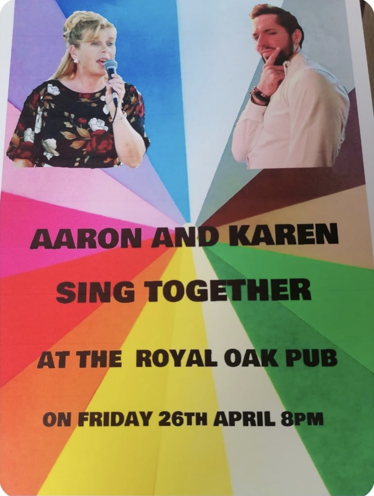 Royal Oak music night with Aaron Hughes and Karen Grant