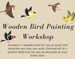 Studio South bird painting workshop flyer