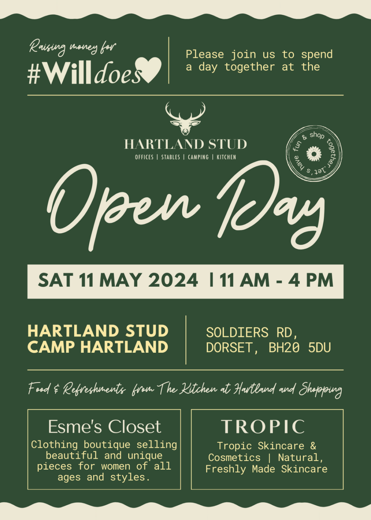 WillDoes Hartland Stud open day poster