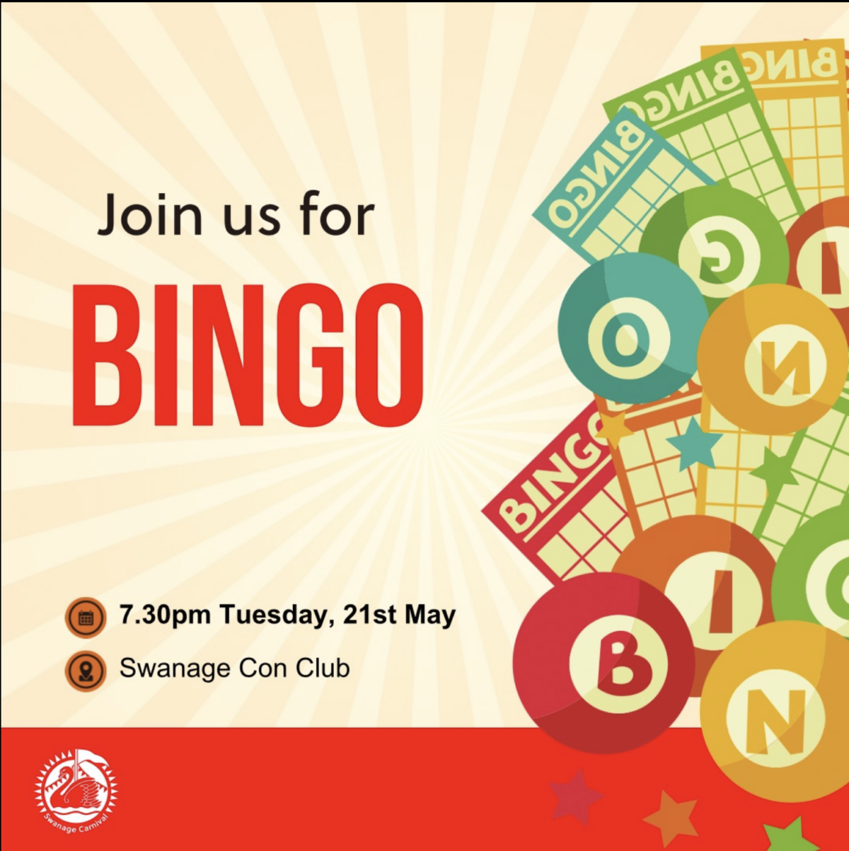 Con Club bingo with Swanage Carnival
