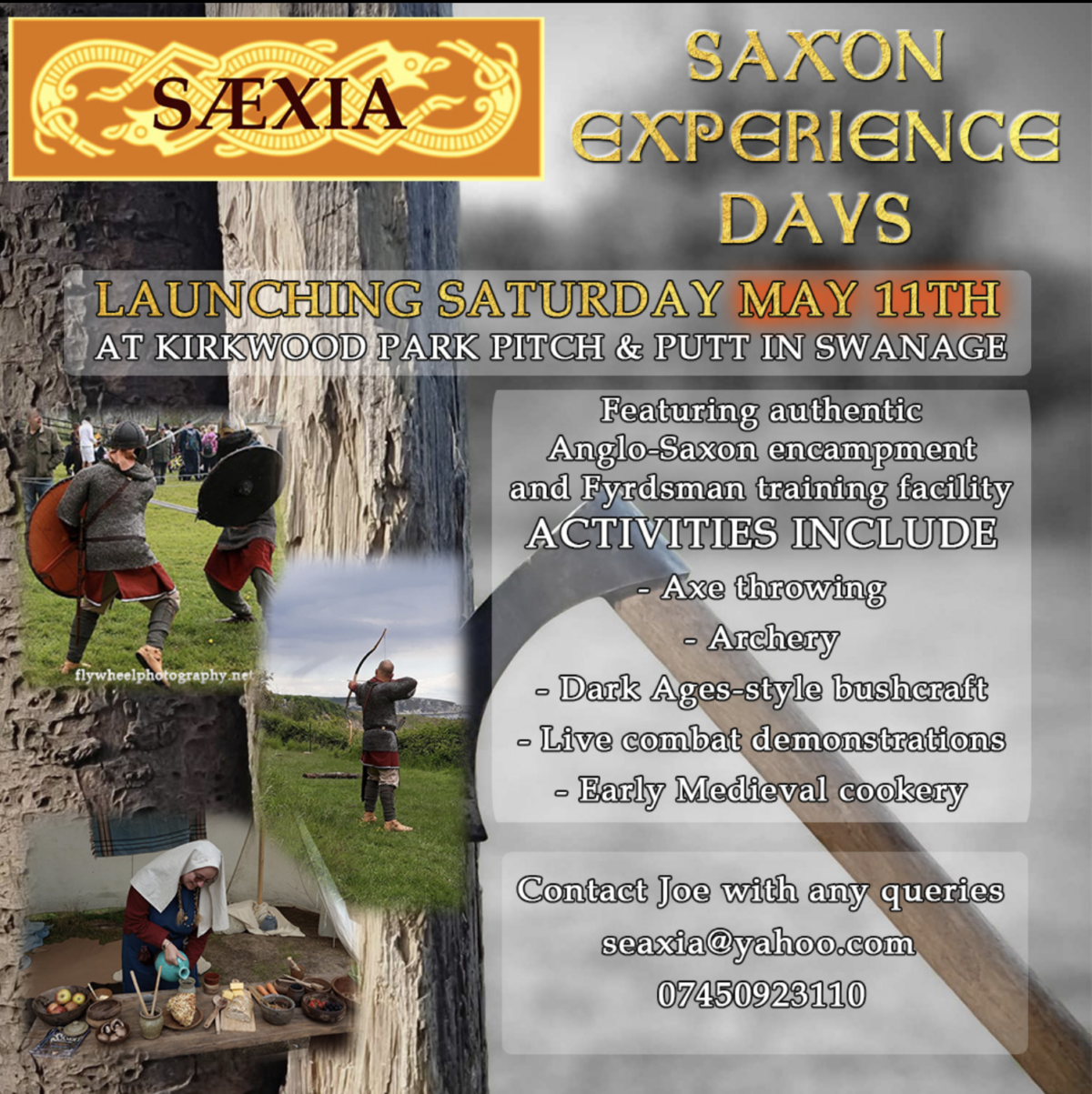 Saxon experience days flyer