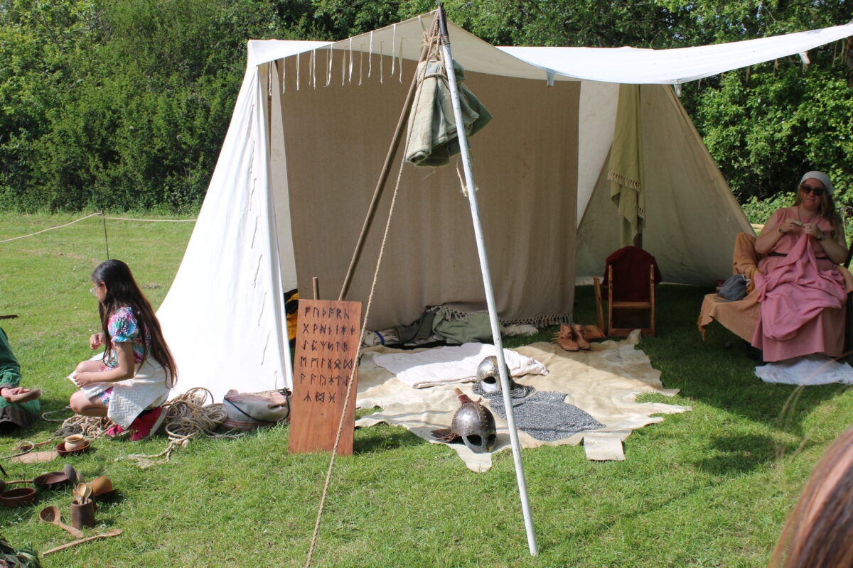 Saxon living history tent