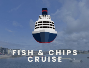 Swanage fish & chip cruise poster